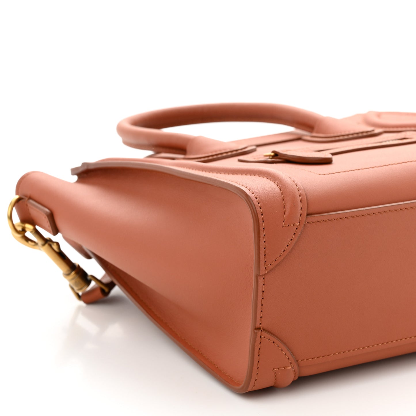 Smooth Calfskin Nano Luggage Terracotta