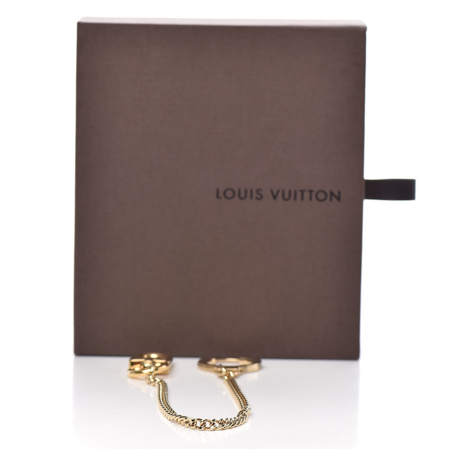 Metal Pochette Extender Key Ring Chain Gold