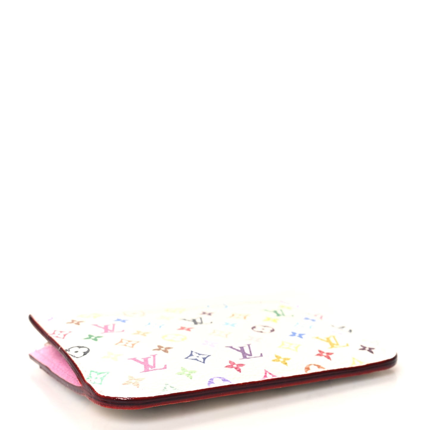 LV X TM Monogram Multicolor Key Pouch White