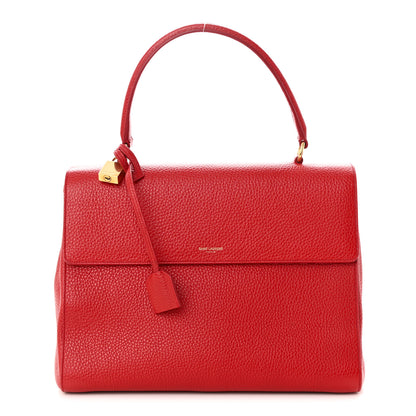Saint Laurent Calfskin Medium Moujik Top Handle Bag Vermillon 1 of 10