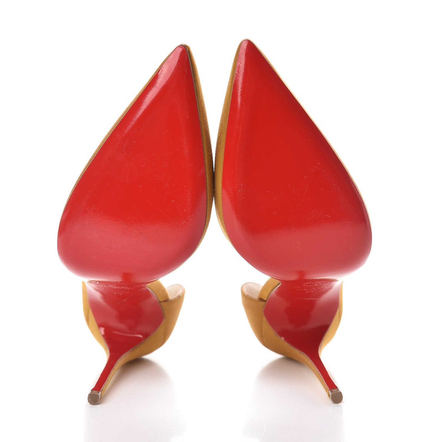 Christian Louboutin Satin Iriza 120 Pumps 36 Yellow 5 of 9