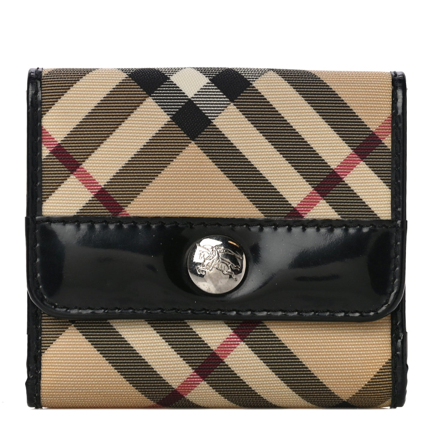 Nova Check Compact Wallet Black