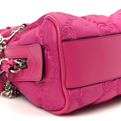 Gucci Nylon Calfskin Enamel GG Matelasse Mini Bowler Bag Lovely 8 of 9