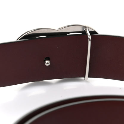 Chanel Calfskin CC Reversible Belt 90 Black Burgundy 3 of 6