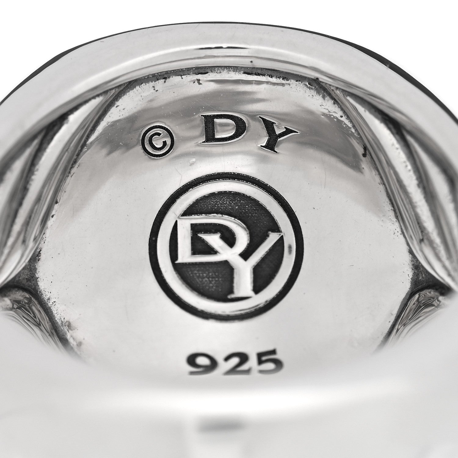 David Yurman Sterling Silver Black Onyx Signet Ring 63 10.5 4 of 4