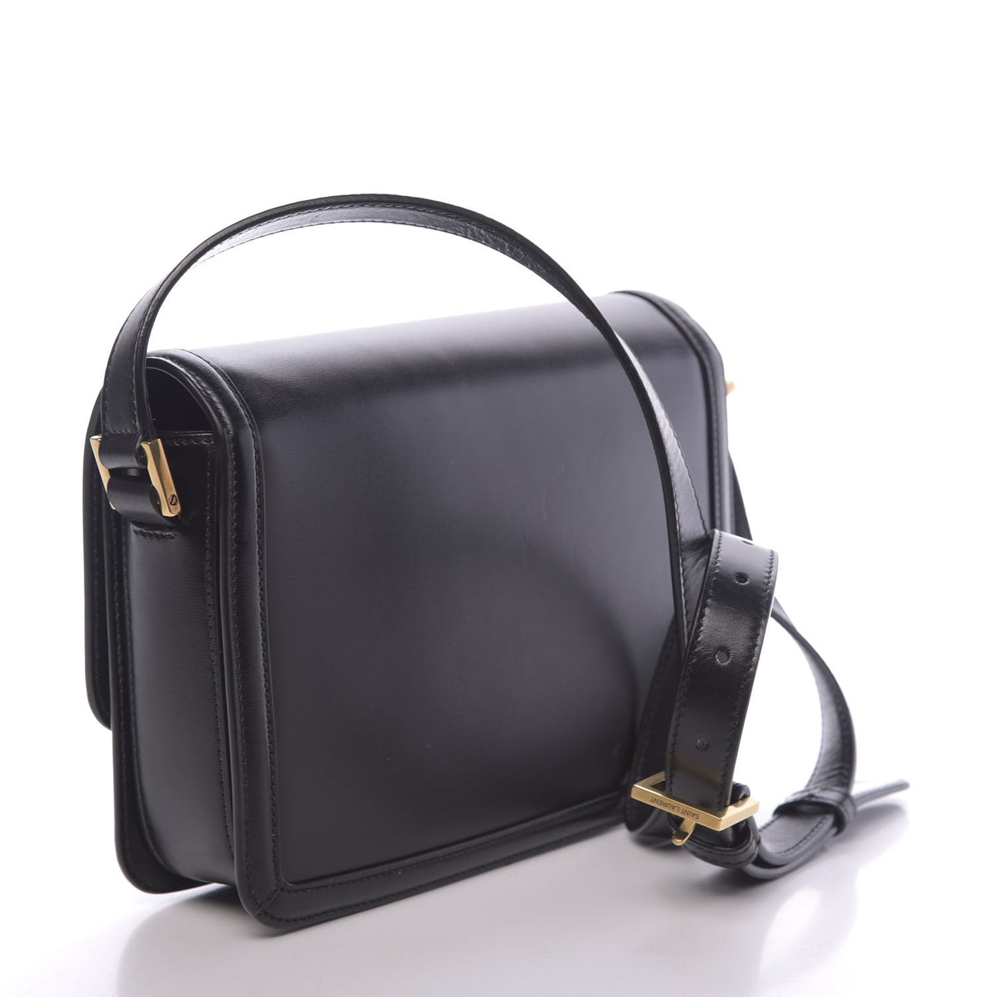 Box Calfskin Monogram Medium Solferino Satchel Black