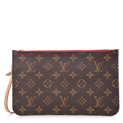 Louis Vuitton Monogram Neverfull MM GM Pochette Cherry 1 of 9