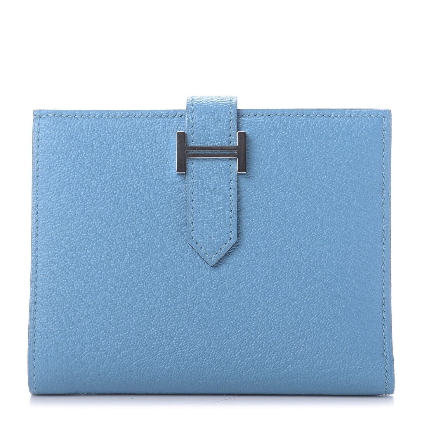 Chevre Mysore Bearn Compact Wallet Celeste