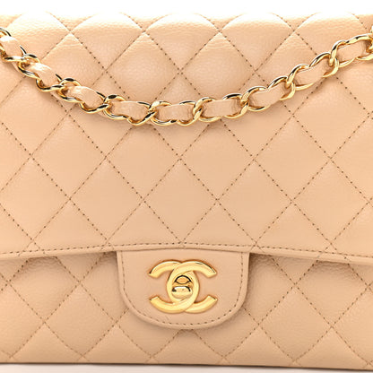 Chanel Caviar Quilted Medium Double Flap Beige Clair 8 of 10