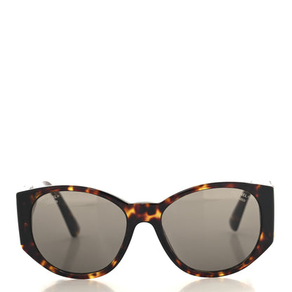 Chanel Acetate Polarized Oval Sunglasses 5411 Brown 2 of 7