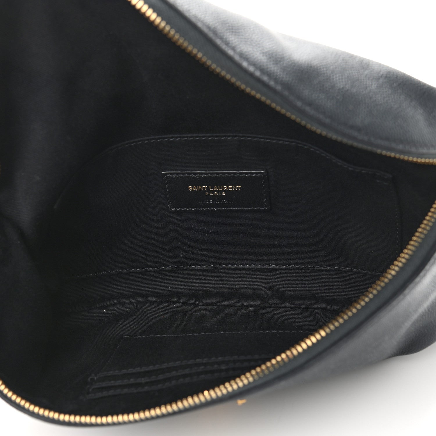 Saint Laurent Grain De Poudre Monogram Belt Bag Dark Smog 5 of 10