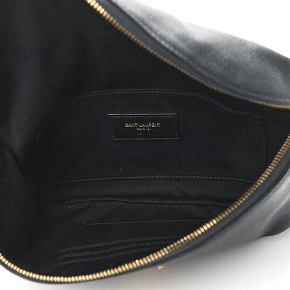 Saint Laurent Grain De Poudre Monogram Belt Bag Dark Smog 5 of 10