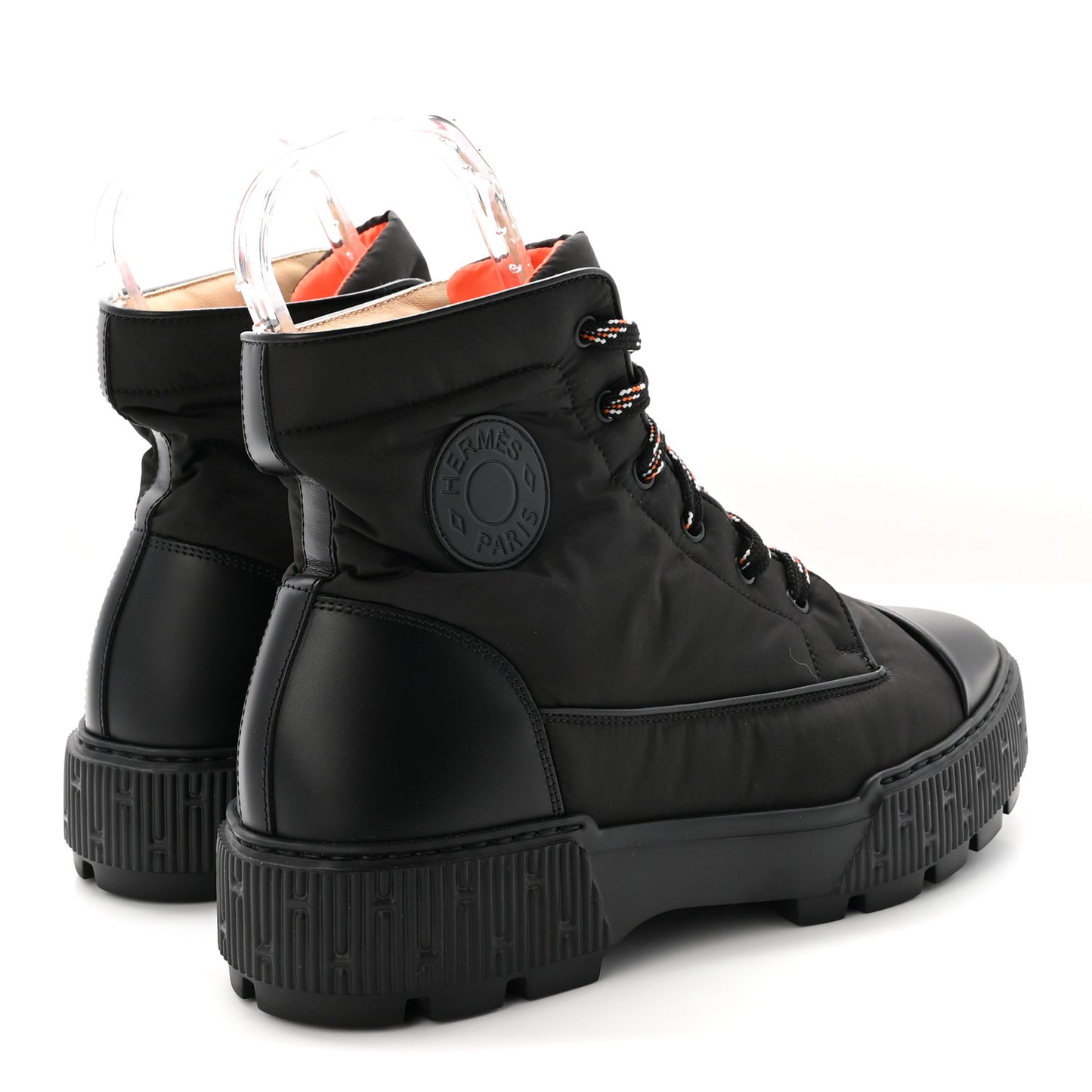 Calfskin Parachute Fresh Mens Ankle Boots 42.5 Black