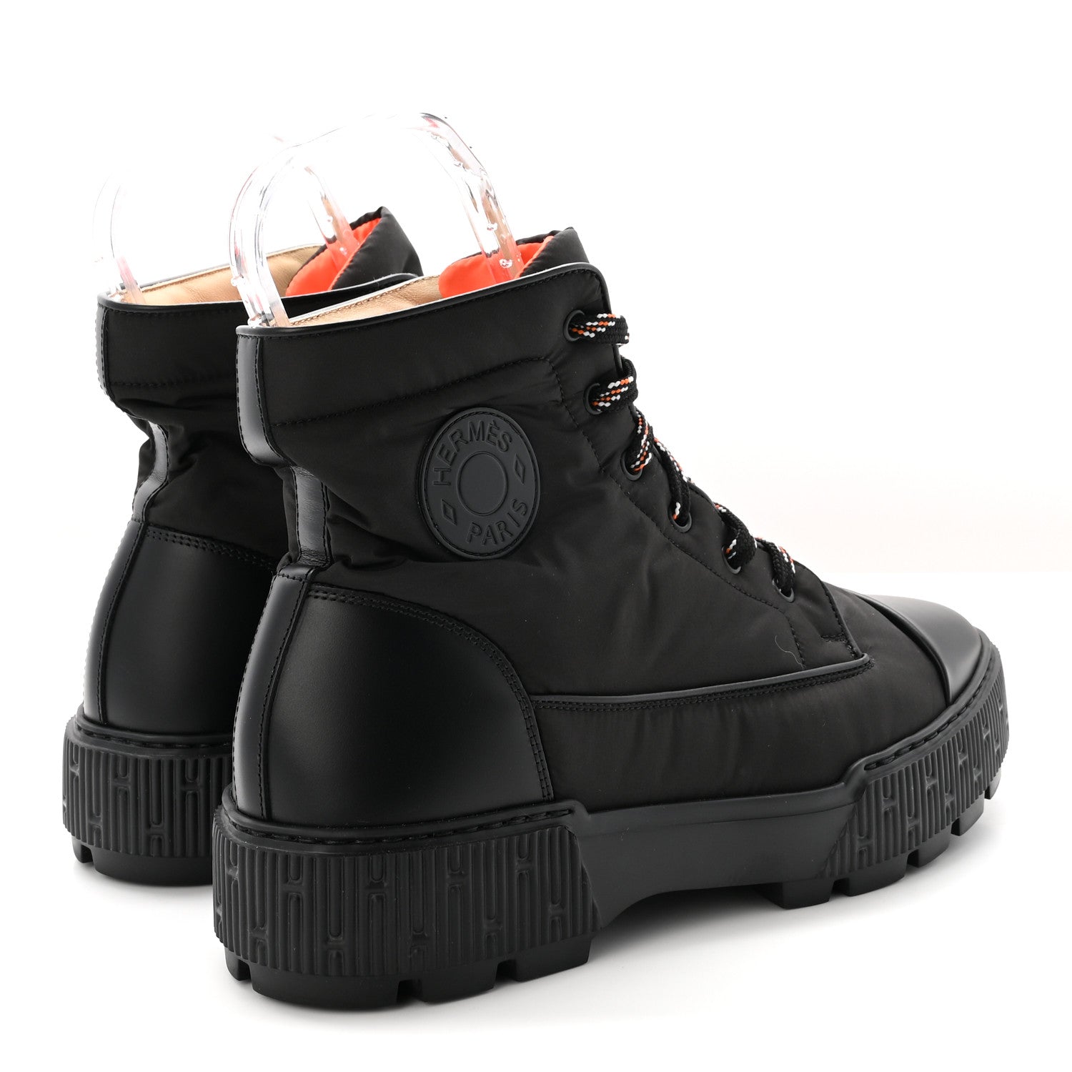 Hermes Calfskin Parachute Fresh Mens Ankle Boots 42.5 Black 5 of 9