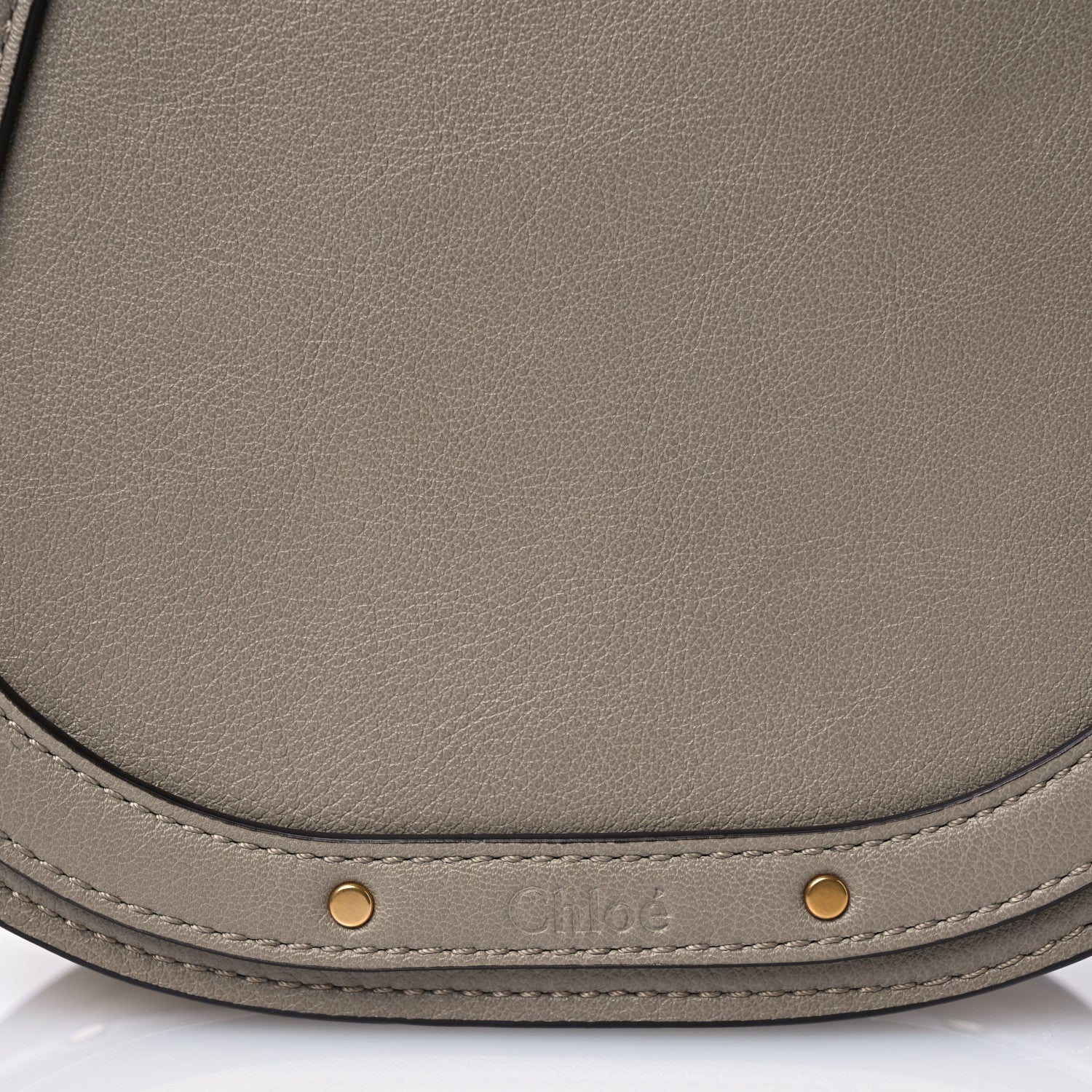 Chloe Calfskin Suede Small Nile Bracelet Bag Motty Grey 8 of 12