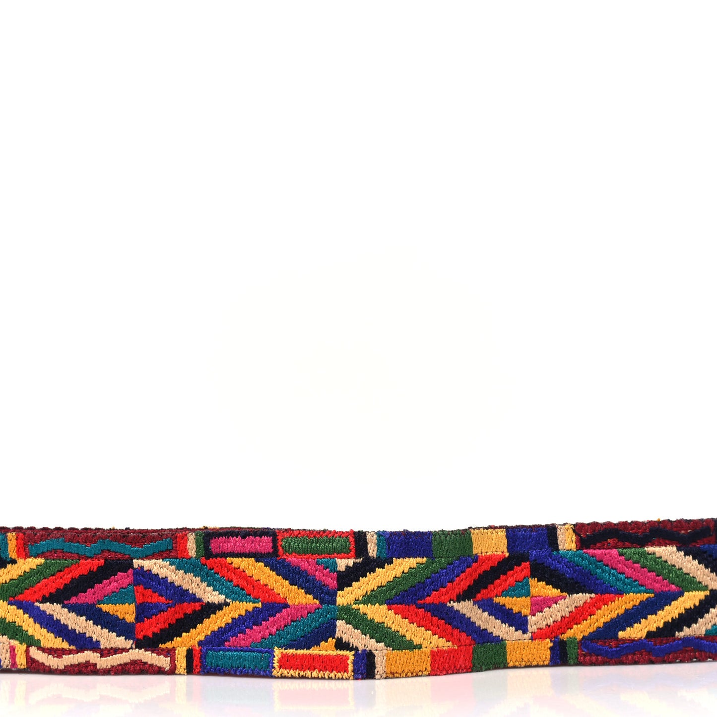 Canvas Native Couture 1975 Embroidered Rockstud Guitar Strap Multicolor