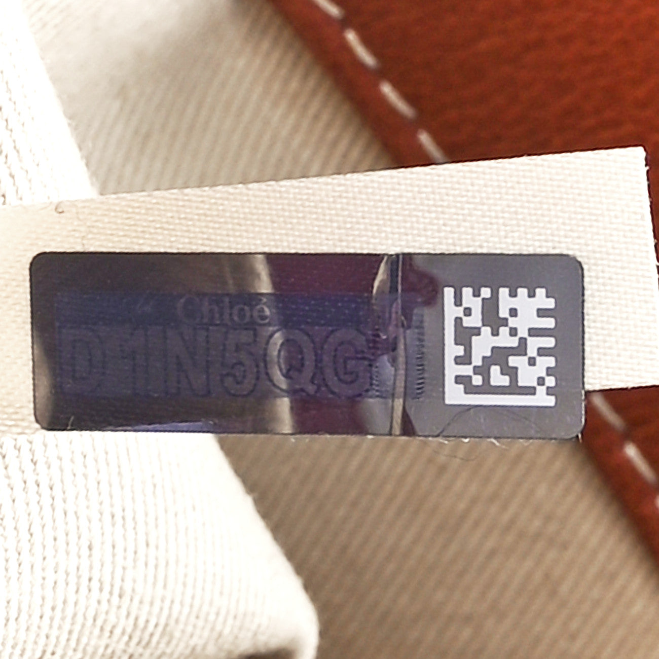 Chloe Calfskin Medium Woody Ribbon Tote Sepia Brown 7 of 12