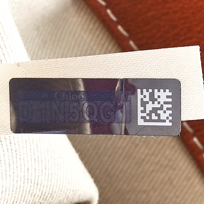 Chloe Calfskin Medium Woody Ribbon Tote Sepia Brown 7 of 12