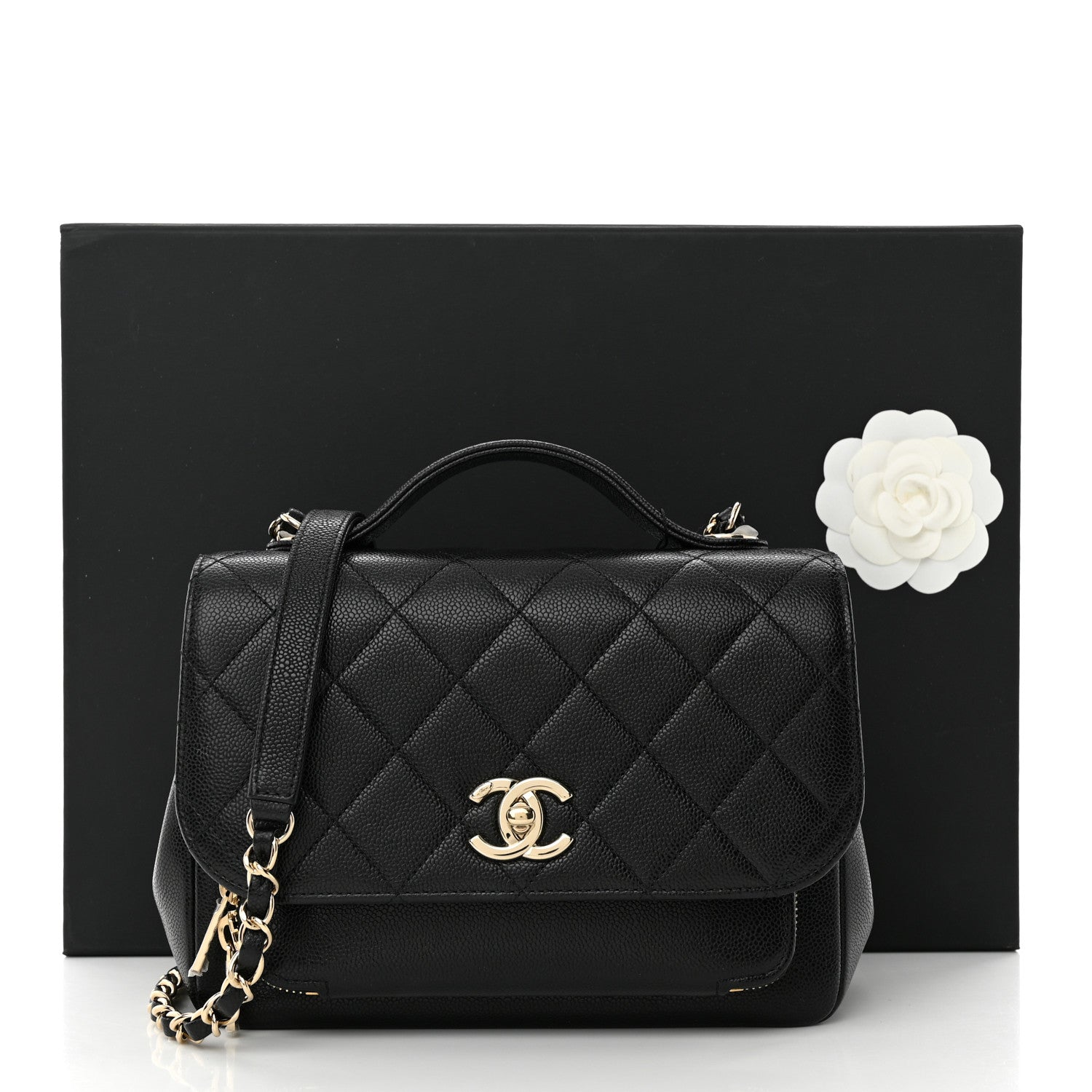 Chanel Caviar Quilted Medium Business Affinity Flap Black 12 of 12