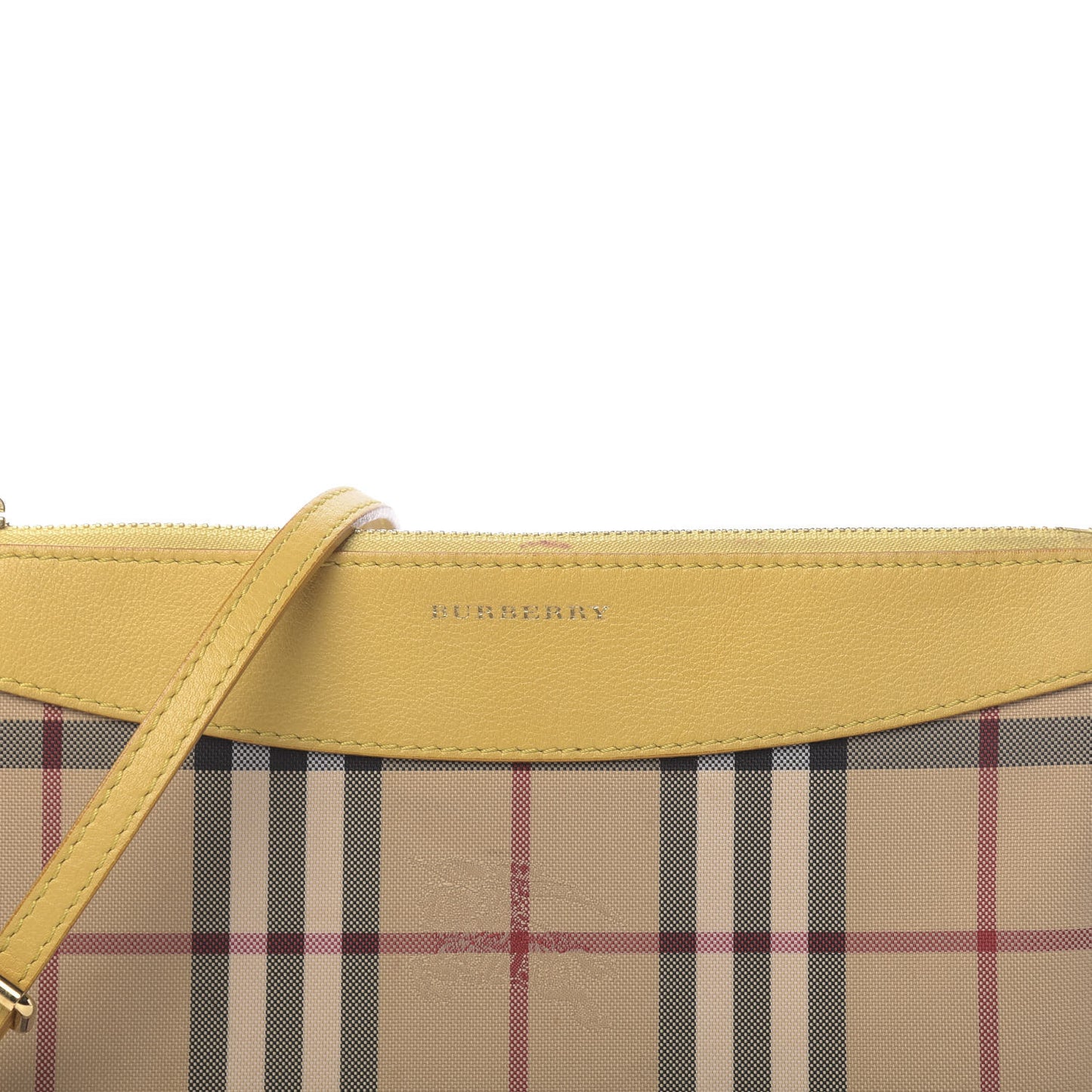 Horseferry Check Peyton Crossbody Clutch Bag Yellow