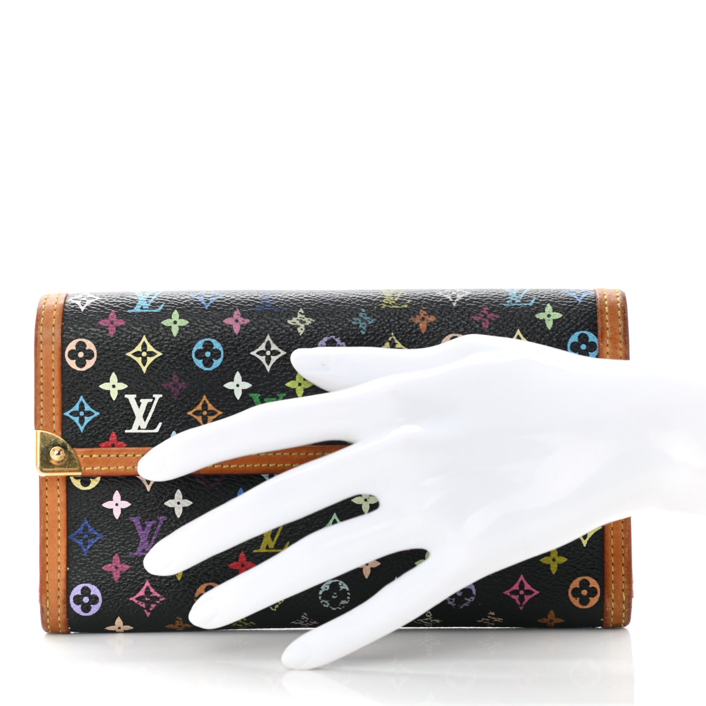 Monogram Multicolor Porte Tresor International Wallet Black