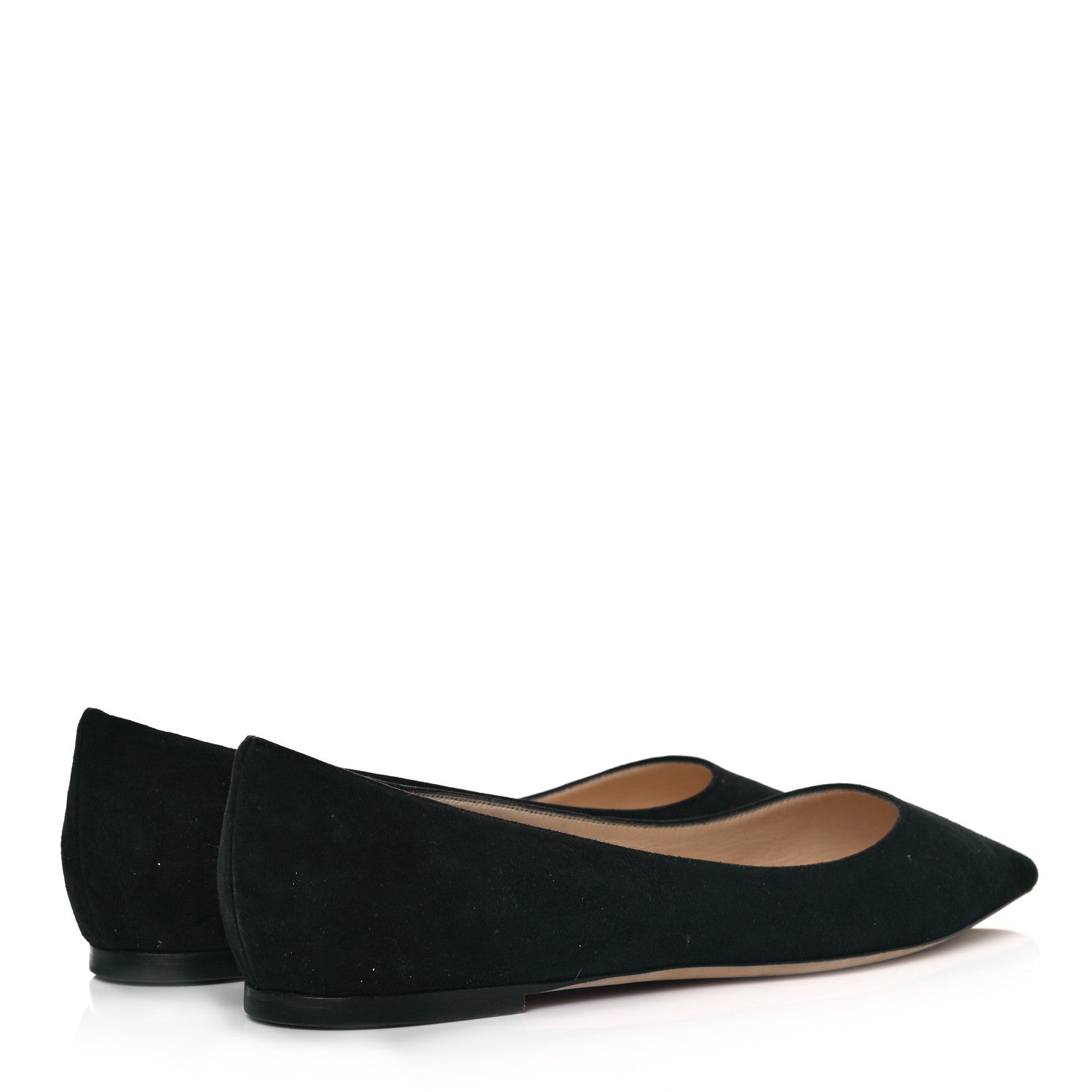 Jimmy Choo Suede Romy Flats 39 Black 4 of 9
