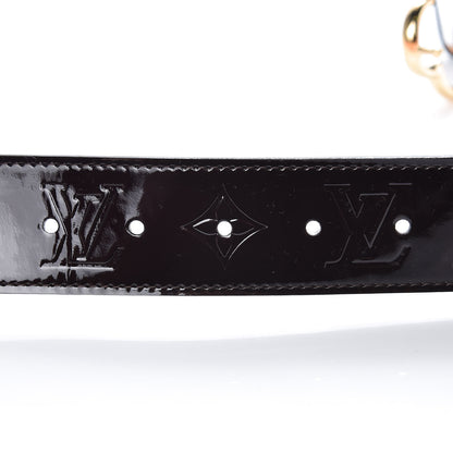 Louis Vuitton Vernis 40mm Fleur Belt 80 32 Amarante 7 of 8