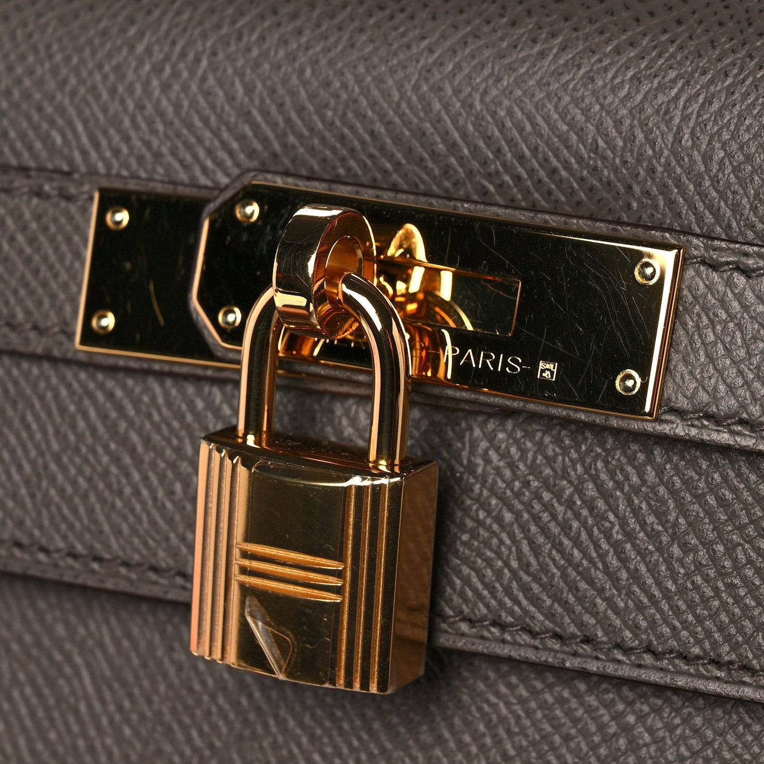 Hermes Epsom Kelly Sellier 32 Etain 10 of 11