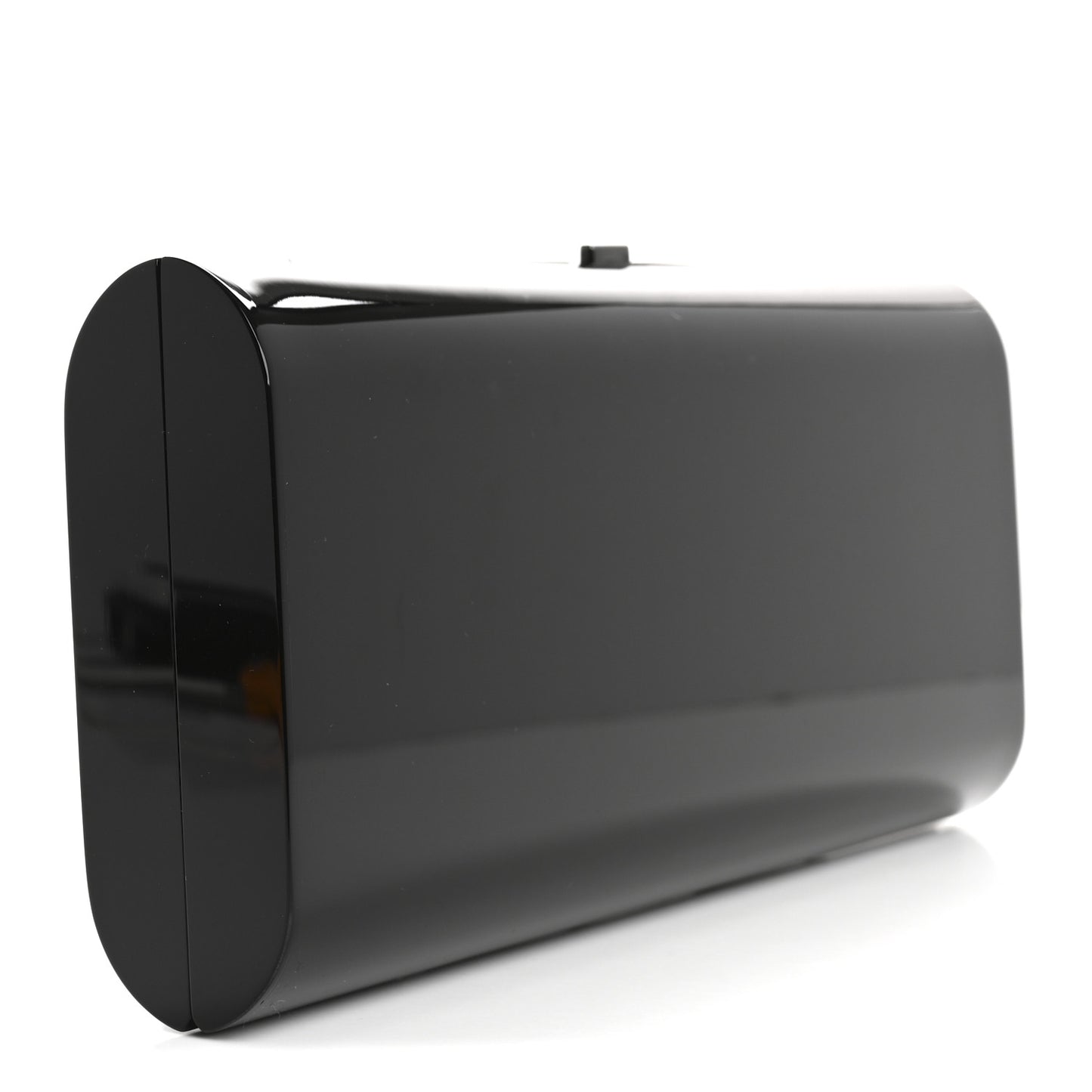 Acrylic Dolce Box Clutch Black