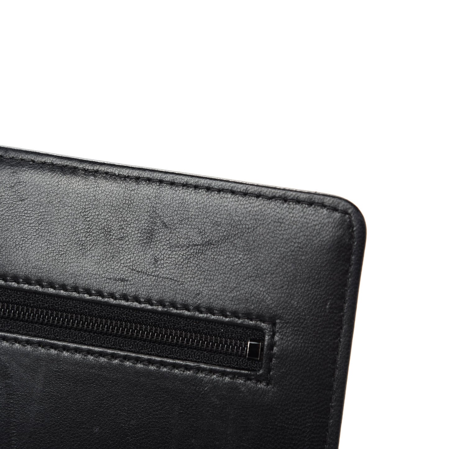 Lambskin Quilted Boy Wallet On Chain WOC Black