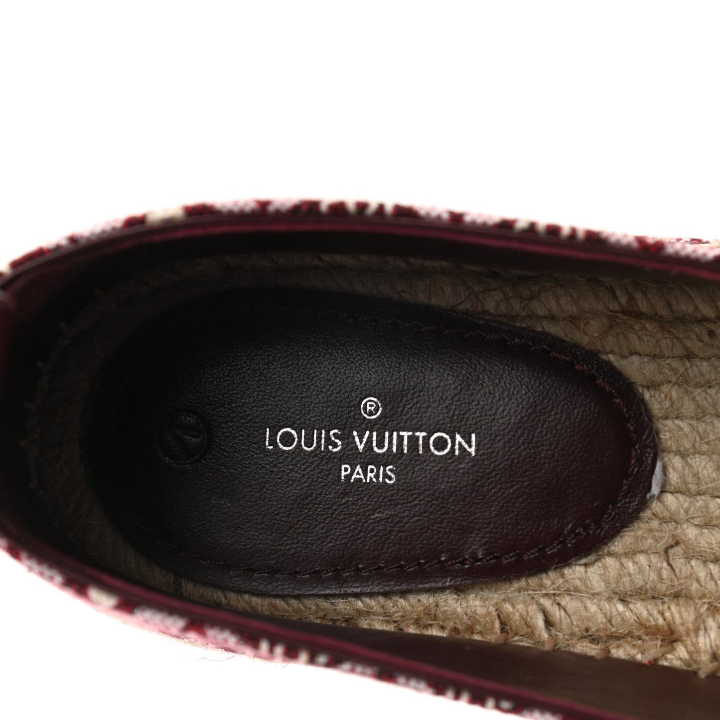 Jacquard Since 1854 Starboard Espadrille Flats 37.5 Bordeaux