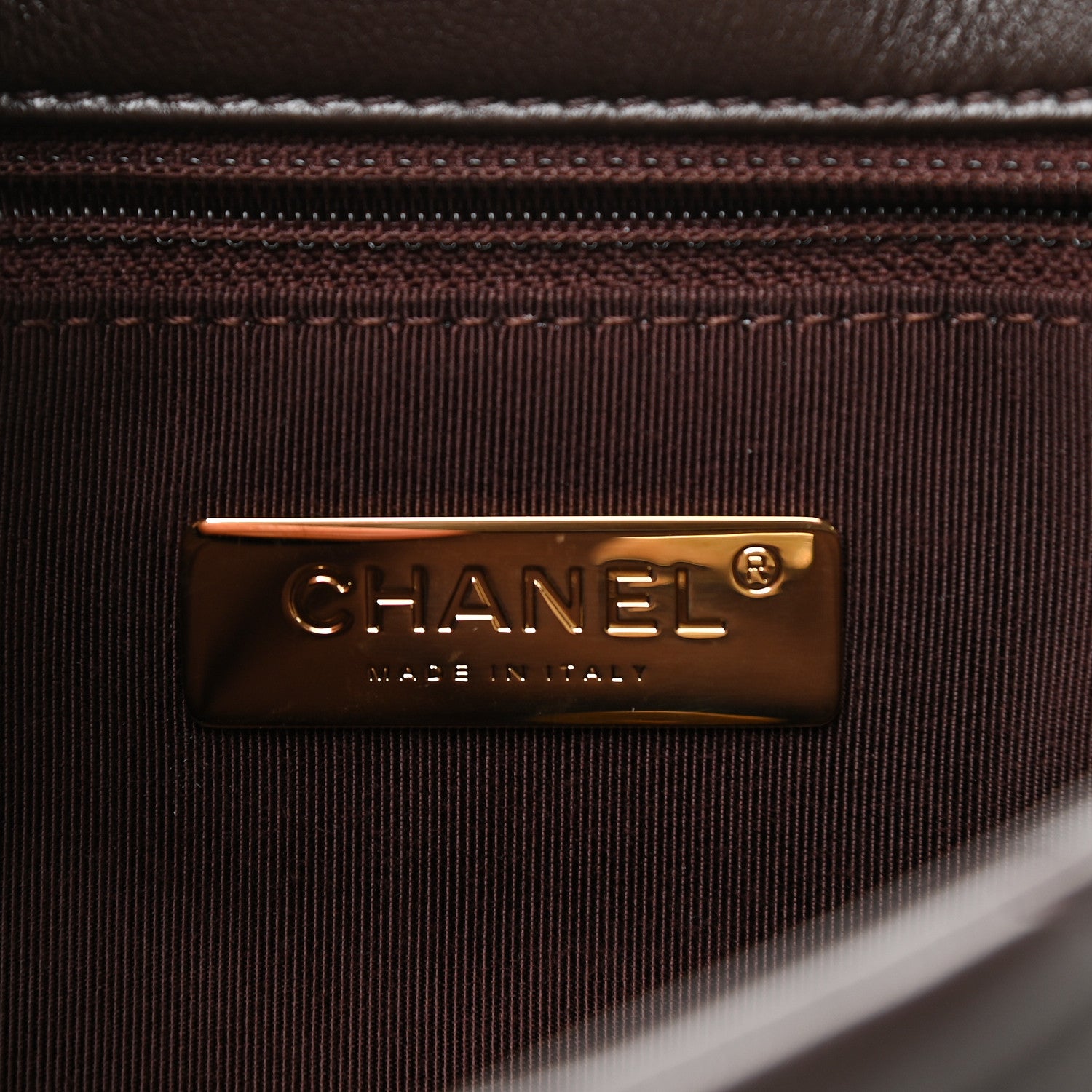 Chanel Lambskin Quilted Medium Chanel 19 Flap Dark Brown 6 of 9
