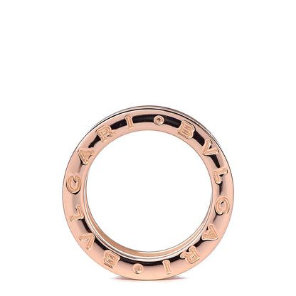 Bulgari 18K Rose Gold White Ceramic B.Zero1 Four-Band Ring 49 4.75 4 of 6