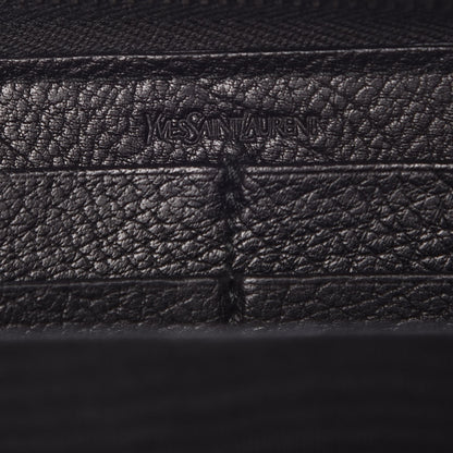 Saint Laurent Calfskin Studded Belle de Jour Long Wallet Black 6 of 10