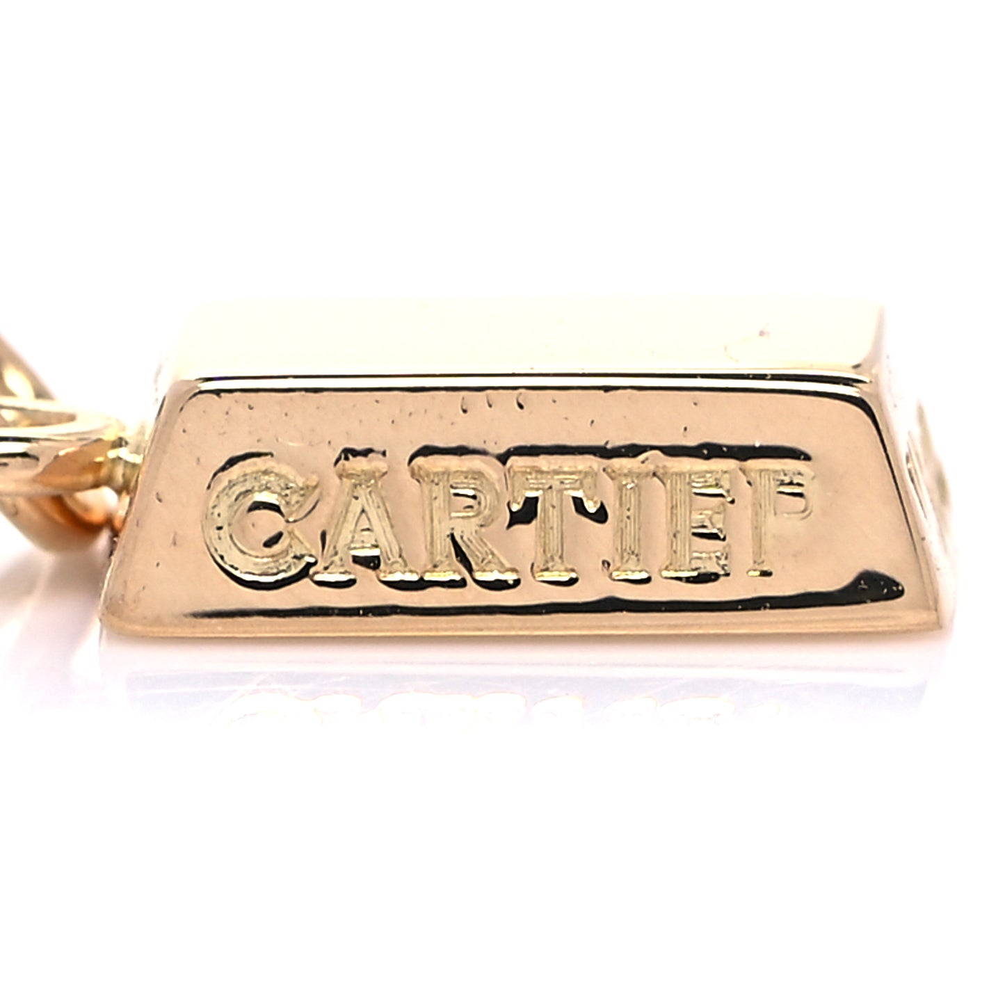 18K Yellow Gold Bar Charm