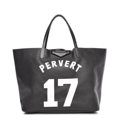 Givenchy Textured Coated Canvas Print Large Antigona Tote Black 1 of 7