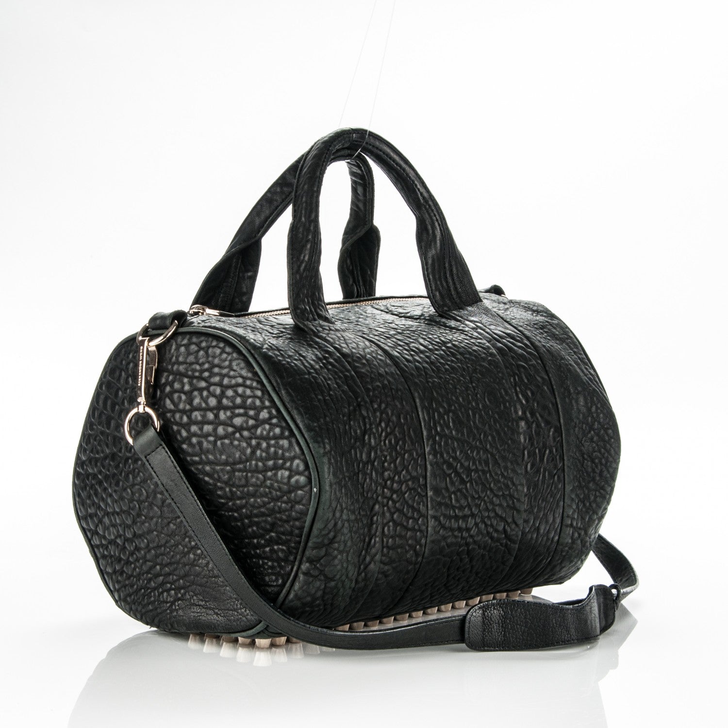 Alexander Wang Pebbled Lambskin Rocco Black 3 of 10
