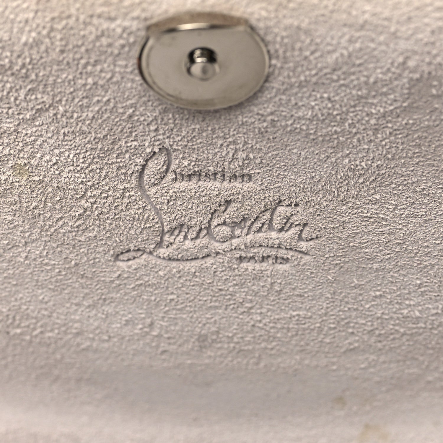 Christian Louboutin Calfskin Love RubyLou Clutch White 5 of 8