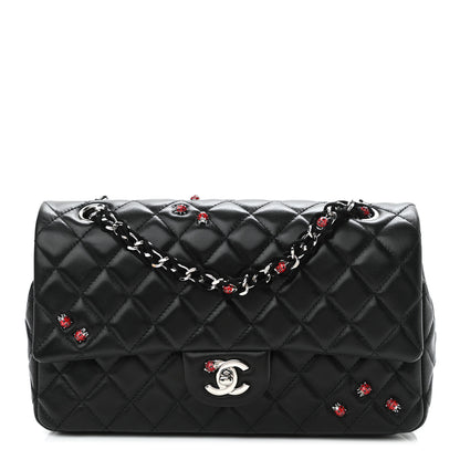 Chanel Lambskin Quilted Medium Ladybug Flap Black 1 of 9