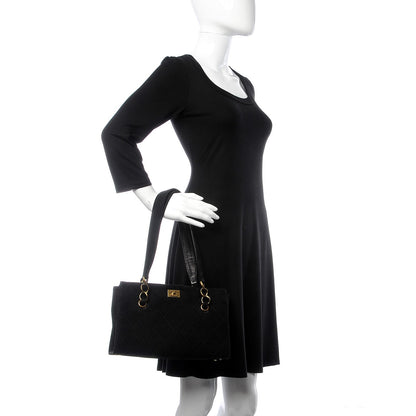 Chanel Iridescent Caviar Quilted Tote Black 2 of 9