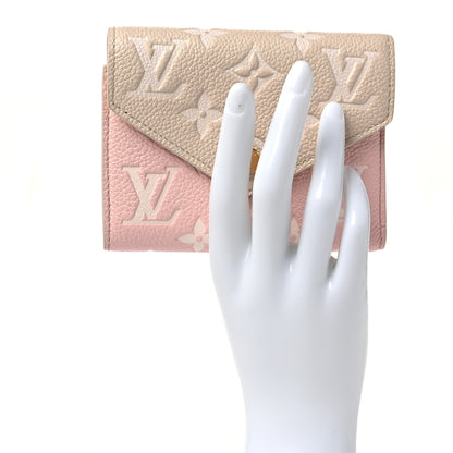 Louis Vuitton Empreinte Monogram Spring In The City Victorine Wallet Pink Beige Yellow 2 of 8
