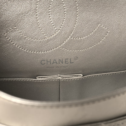 Chanel Metallic Lambskin Quilted 2.55 Reissue 225 Flap Silver 6 of 11