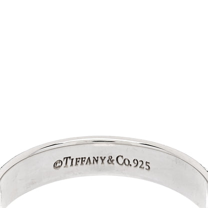 Tiffany Sterling Silver 1837 Lock Charm Ring 52 6 4 of 4