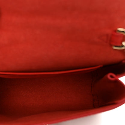 Mulberry Nappa Crocodile Embossed Mini Lily Flap Red 6 of 10