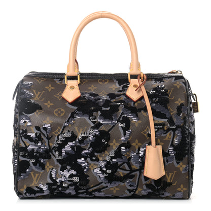 Louis Vuitton Monogram Fleur De Jais Sequins Speedy 30 1 of 10