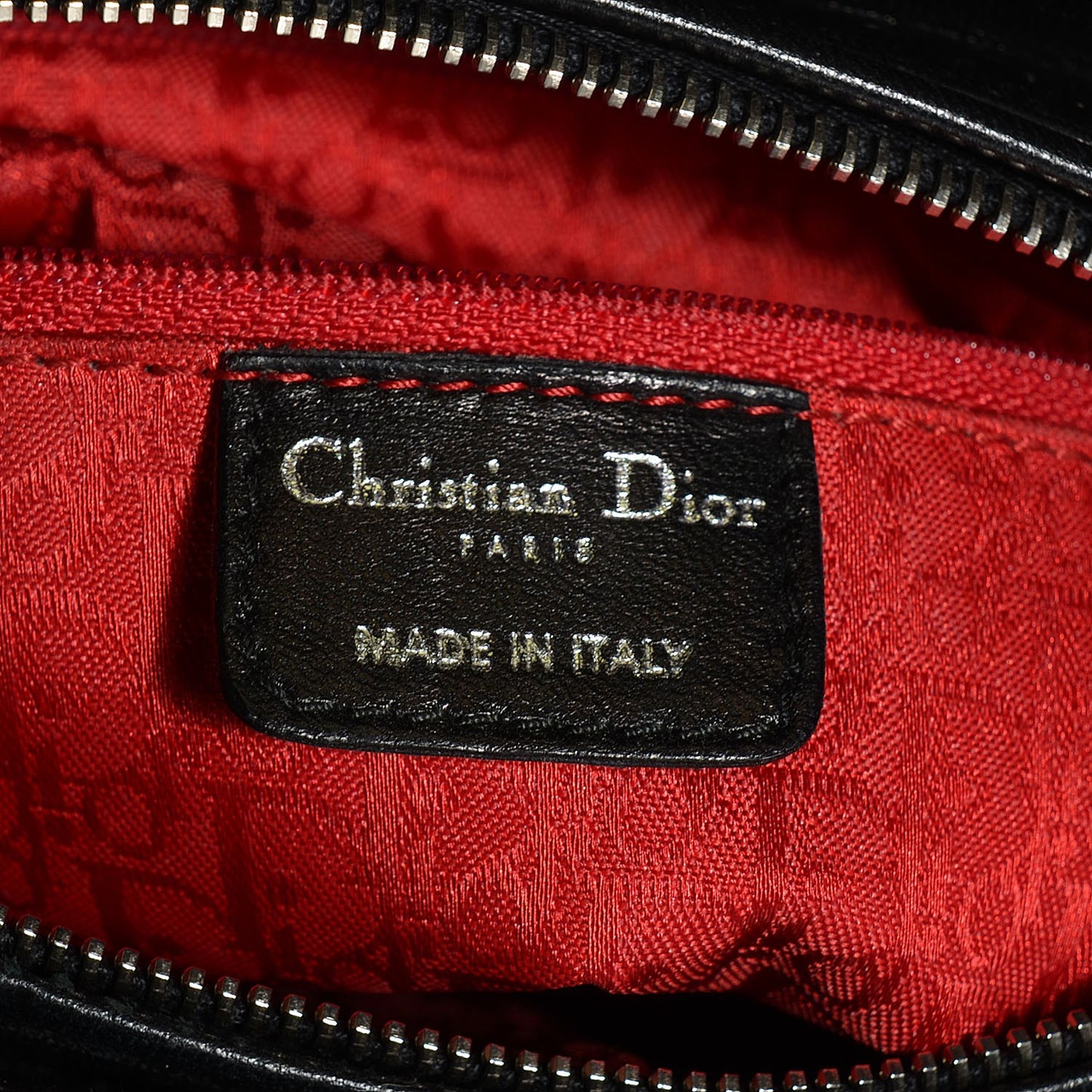 Lambskin Cannage Medium Lady Dior Black
