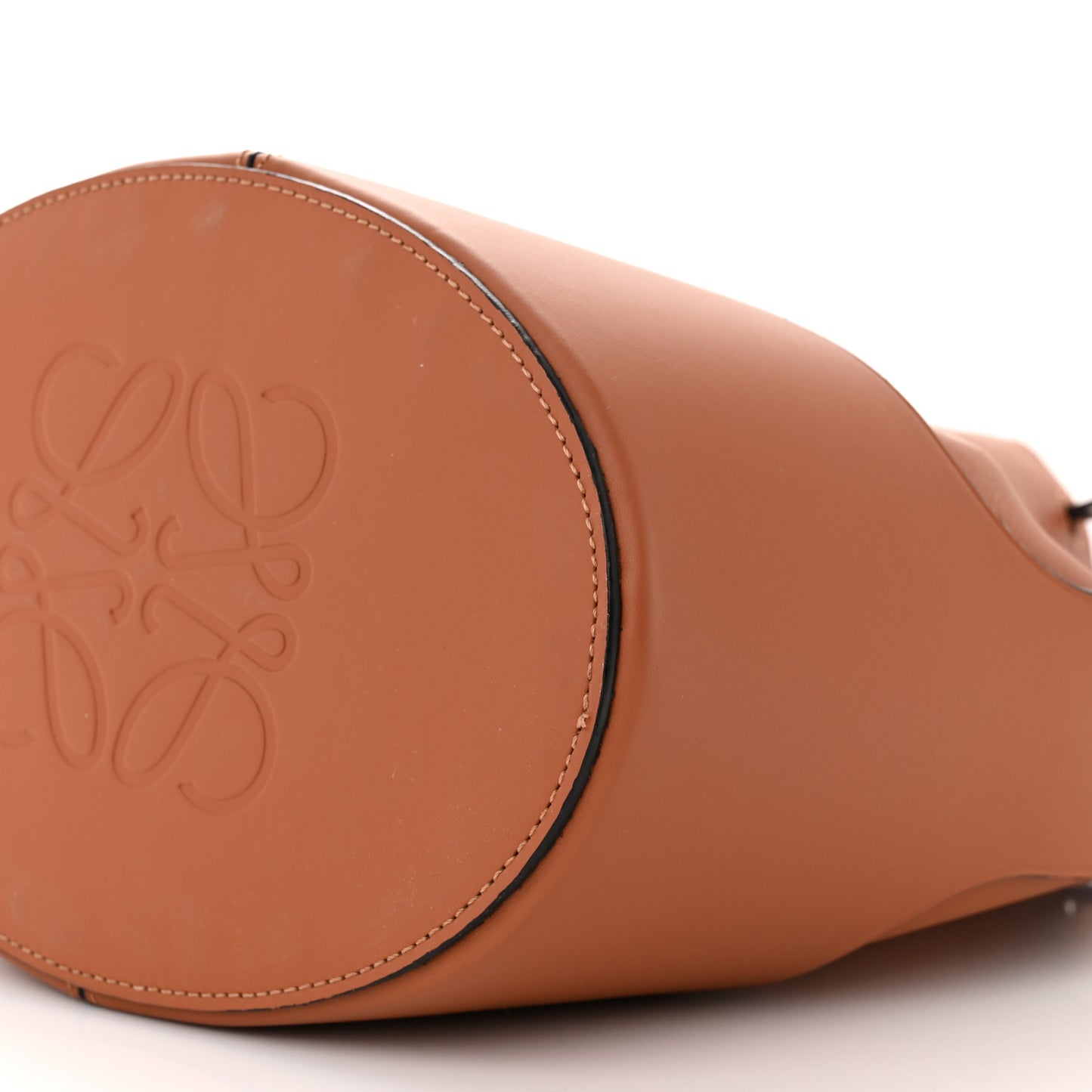 Calfskin Balloon Bucket Bag Tan