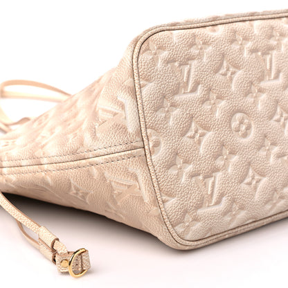 Louis Vuitton Empreinte Monogram Summer Stardust Neverfull MM Beige Clair 7 of 8