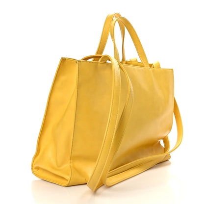 Telfar Vegan Leather Medium Shopping Bag Mustard 1 of 8