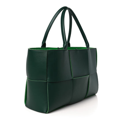 Bottega Veneta Calfskin Maxi Intrecciato Medium Arco Tote Raintree 4 of 9